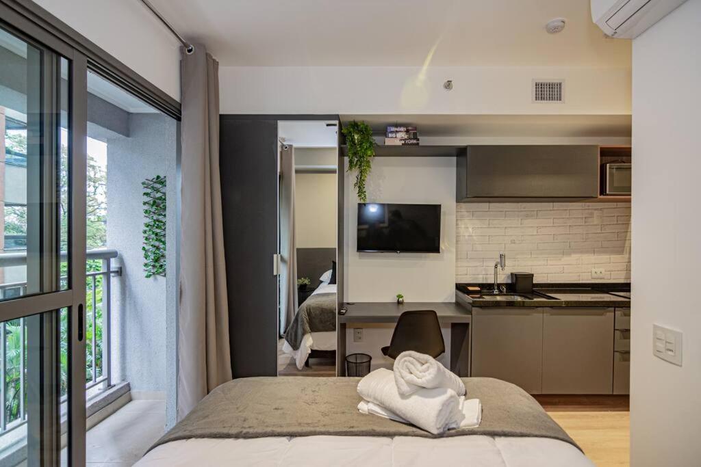 Studio Moderno Em Moema Lägenhet São Paulo Exteriör bild